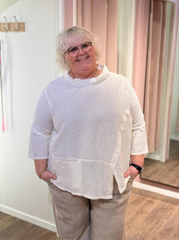 Topp Hals Offwhite