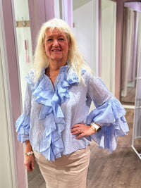 Bluse Ida Lys blå