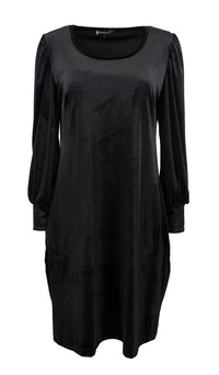 Kjole Velour Cloe sort