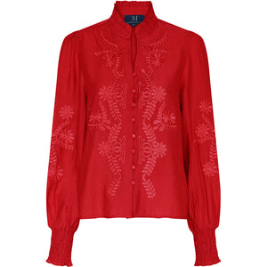 Bluse Vanessa Emb - Red
