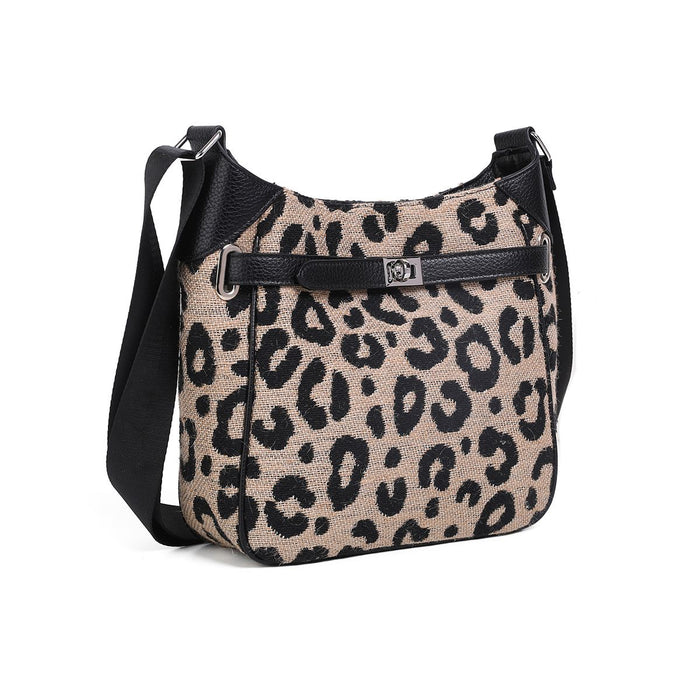 Veske Gry Crossbag m Spenne Leopard