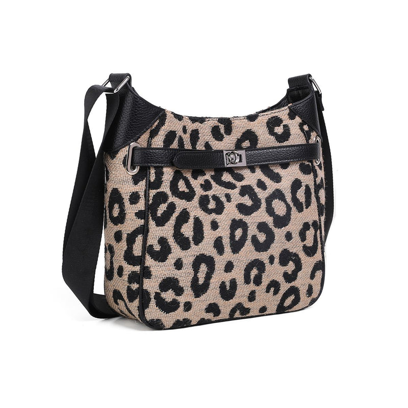 Veske Gry Crossbag m Spenne Leopard