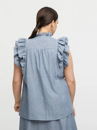 Selma Top Stone Blue