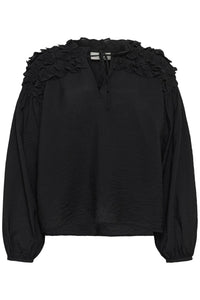 KAnicole Blouse - Black Deep