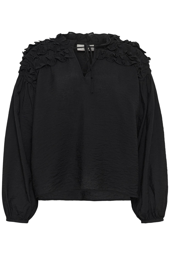 KAnicole Blouse - Black Deep