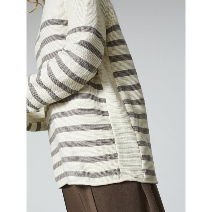 Genser Kathrine Dark Sand Stripe