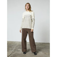 Genser Kathrine Dark Sand Stripe