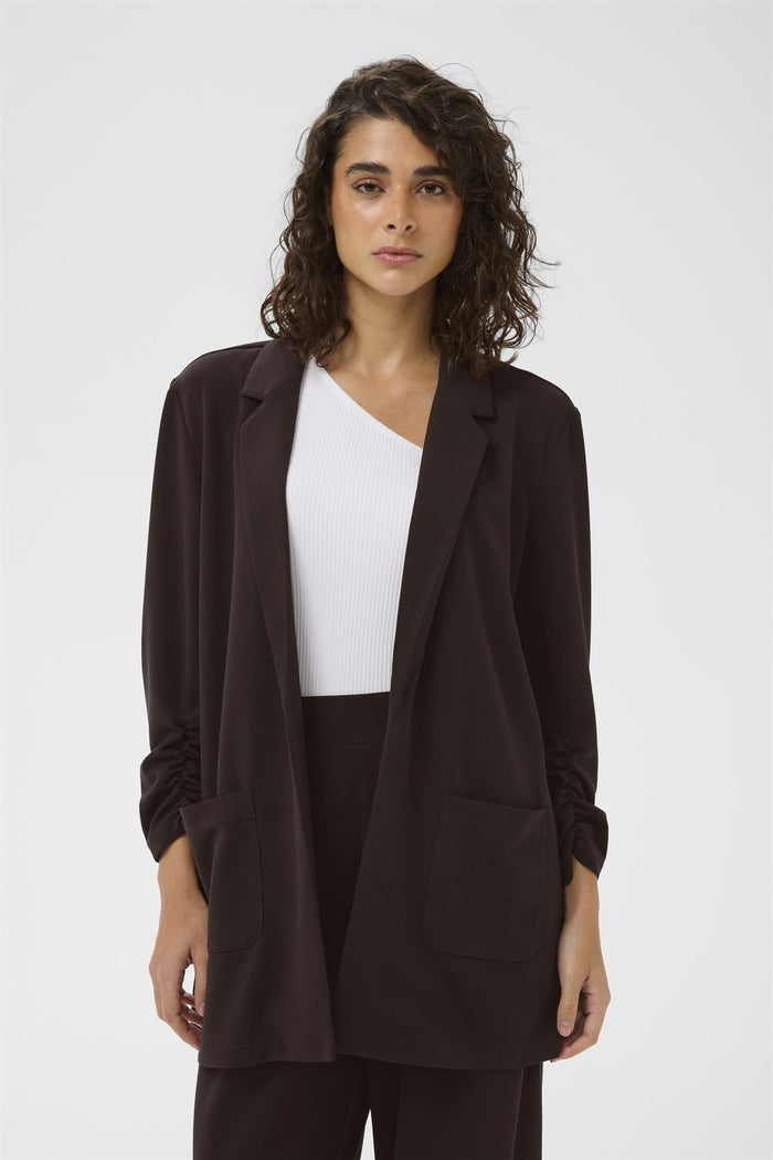 KAphoebe 3/4 sleeve Blazer - Coffee Bean