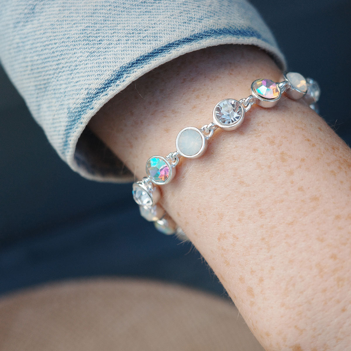 Armbånd med stener, Solstice Sølv