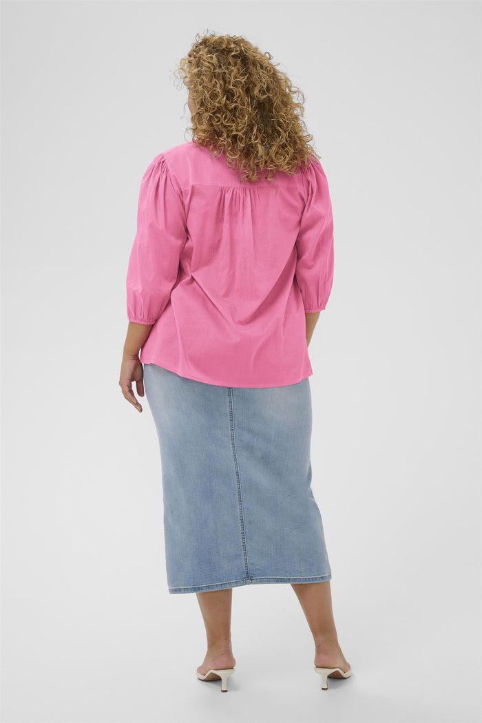 KCkarlia 3/4 SL Blouse Pink Frosting