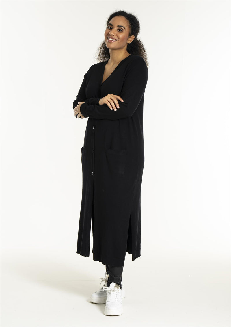 Helsinki Cardigan, FOOTLONG Black