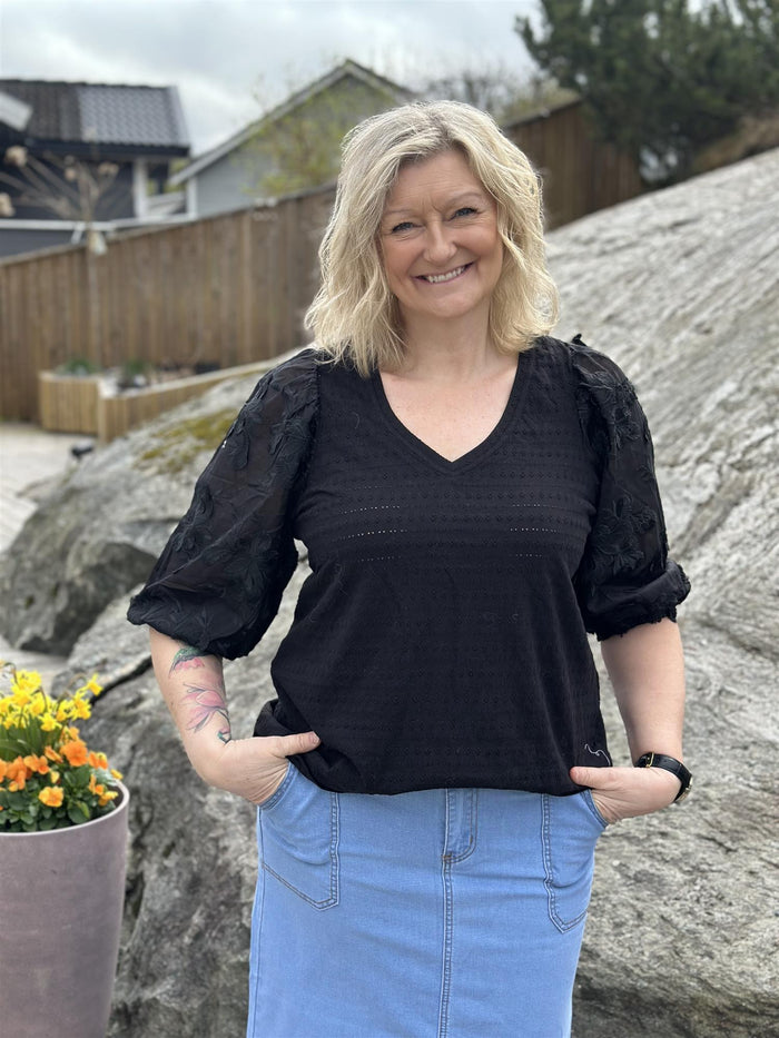 T-skjorte BlondeErm Sort