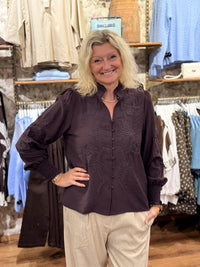 Bluse Vanessa Emb - Plum