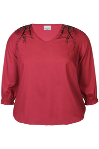 Bluse Vada Burgunder