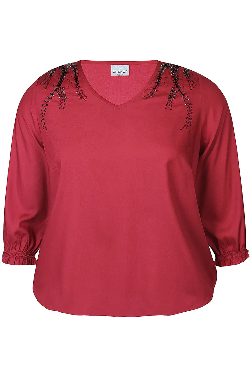 Bluse Vada Burgunder