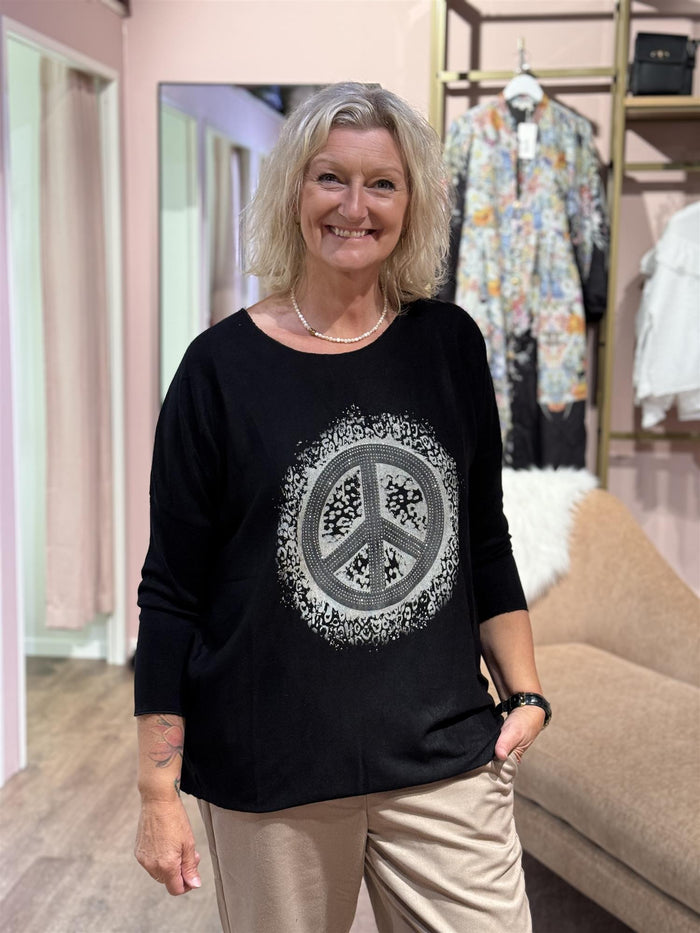 Bluse Peace Black