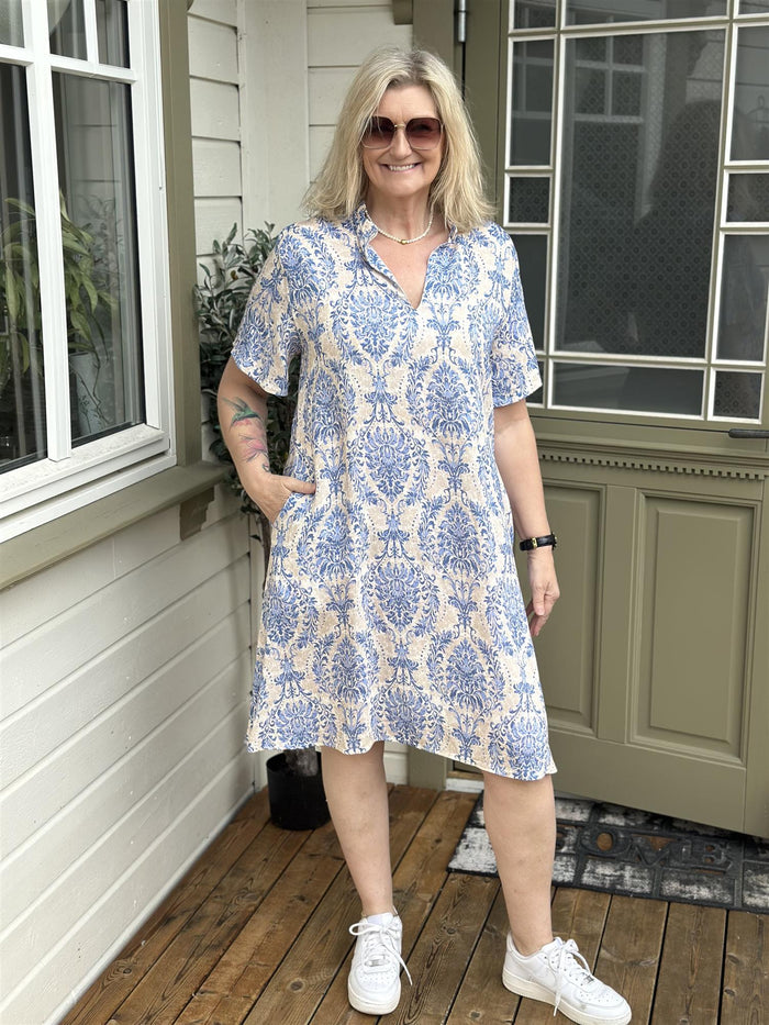 MdcChristina Dress Jeans Blue