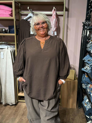 KCalberte Blouse - Coffee Bean