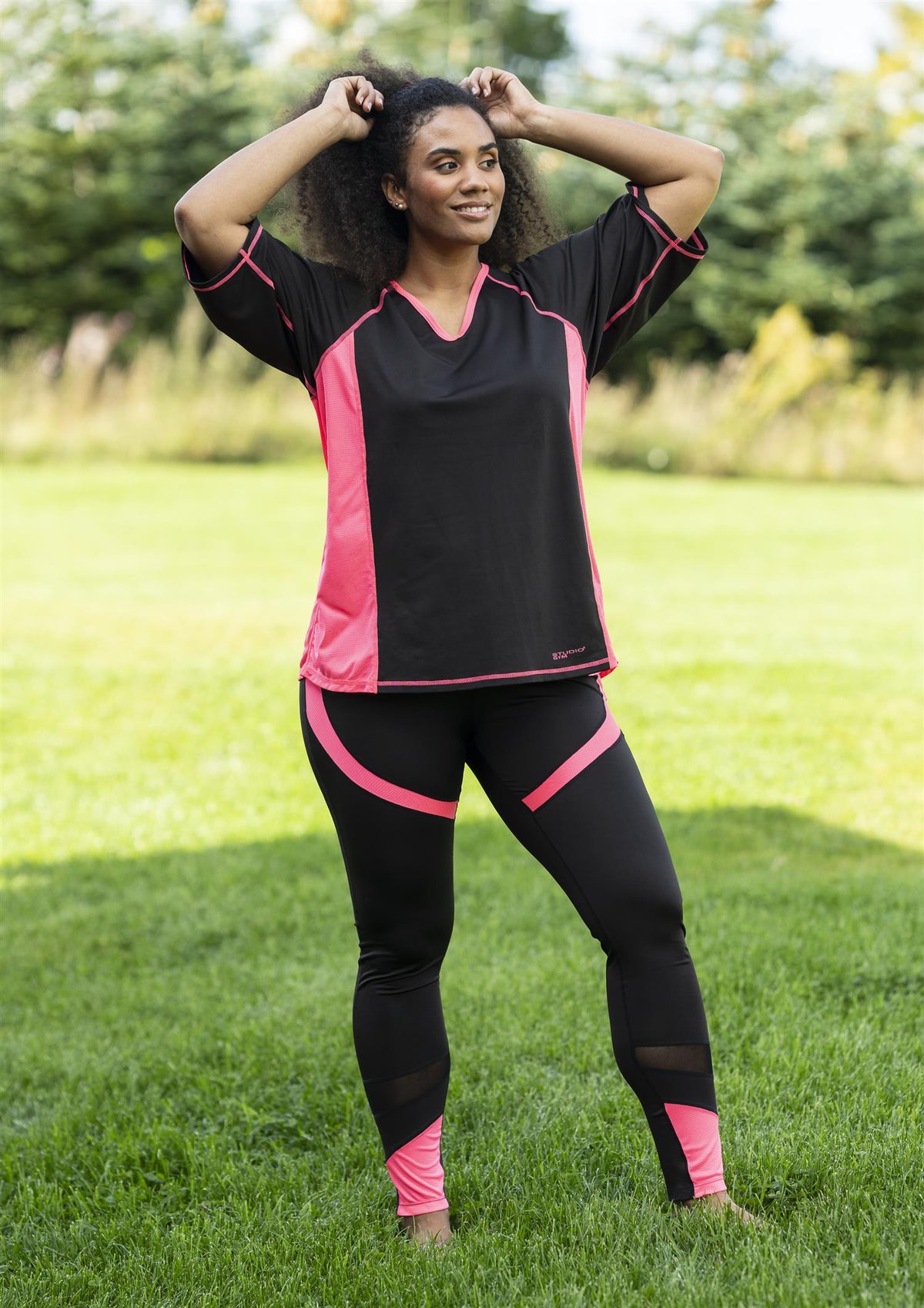 SFitness T-shirt Black/Pink
