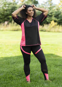 SFitness T-shirt Black/Pink