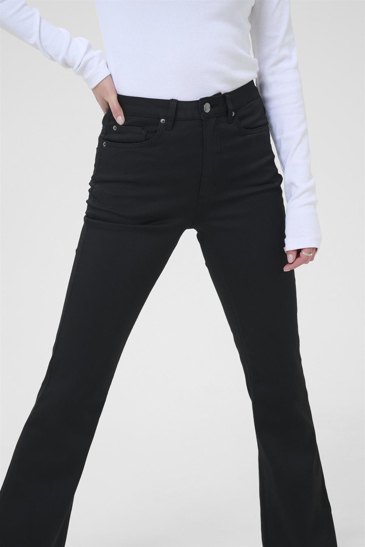 KAforest HW Slim Fit Jeans Black