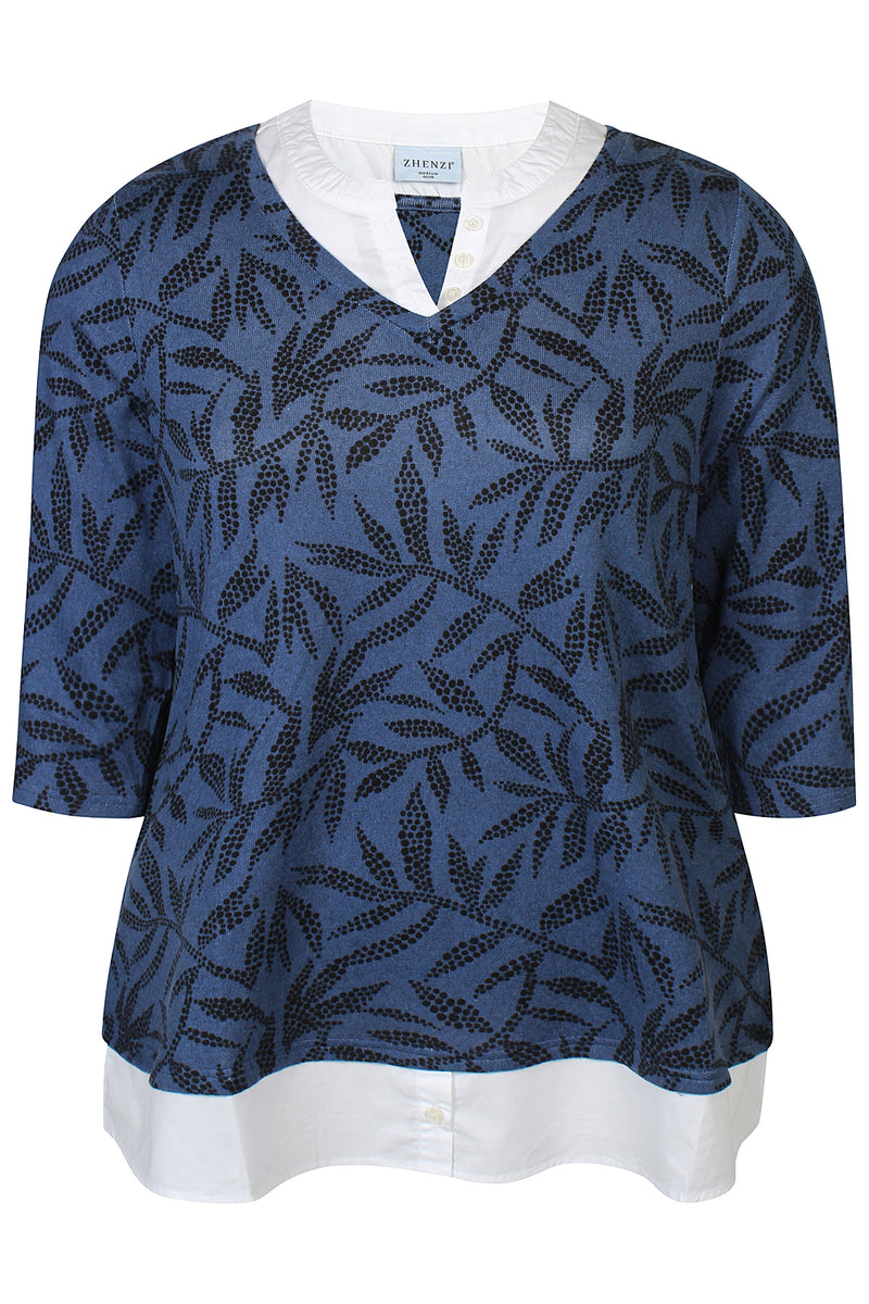 Bluse Zara True Blue