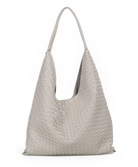Jean Flettet Shopper Beige