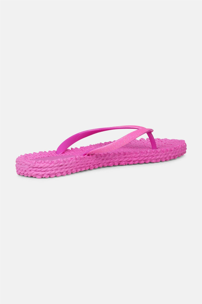 Cheerful Flip Flop w. Glitter Azalea Pink