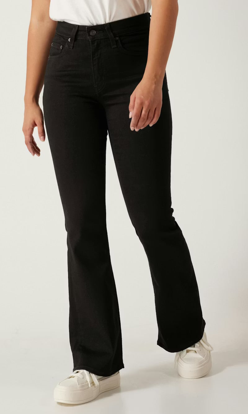 Levis 726 High Rise Flare Midnight Gaze (Sort)