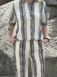 Bukse Sort/Offwhite