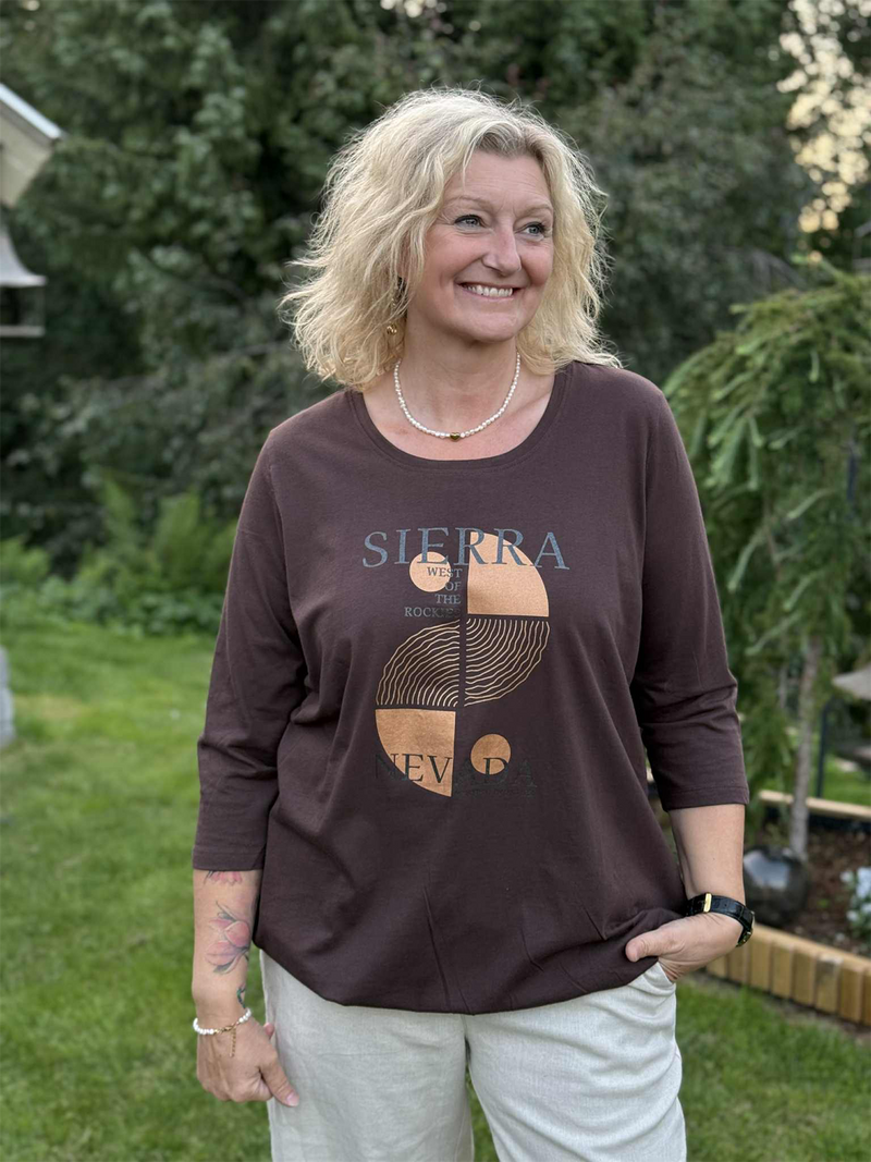 Genser 3/4 Noor Chokolade