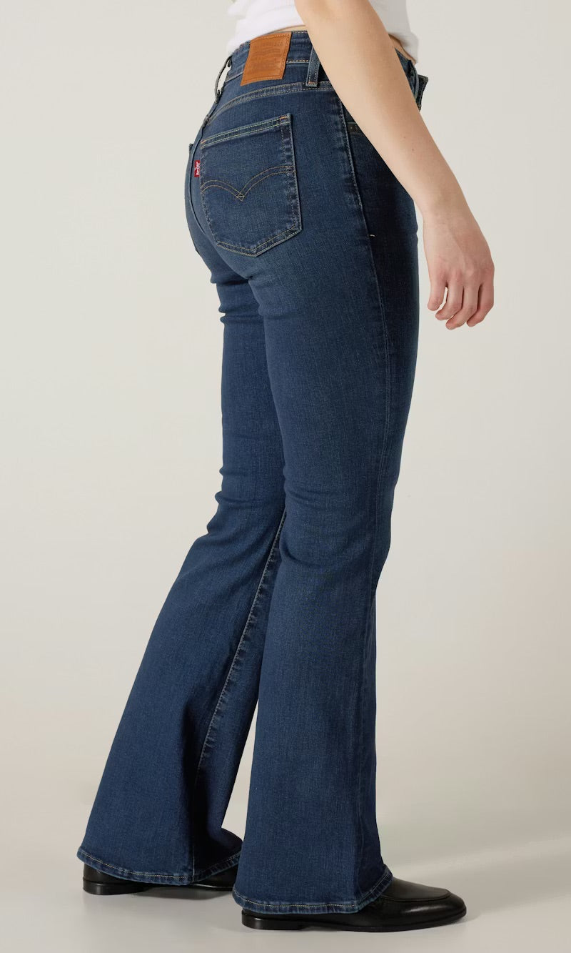 Levis 726 High Rise Flare Blue Swell