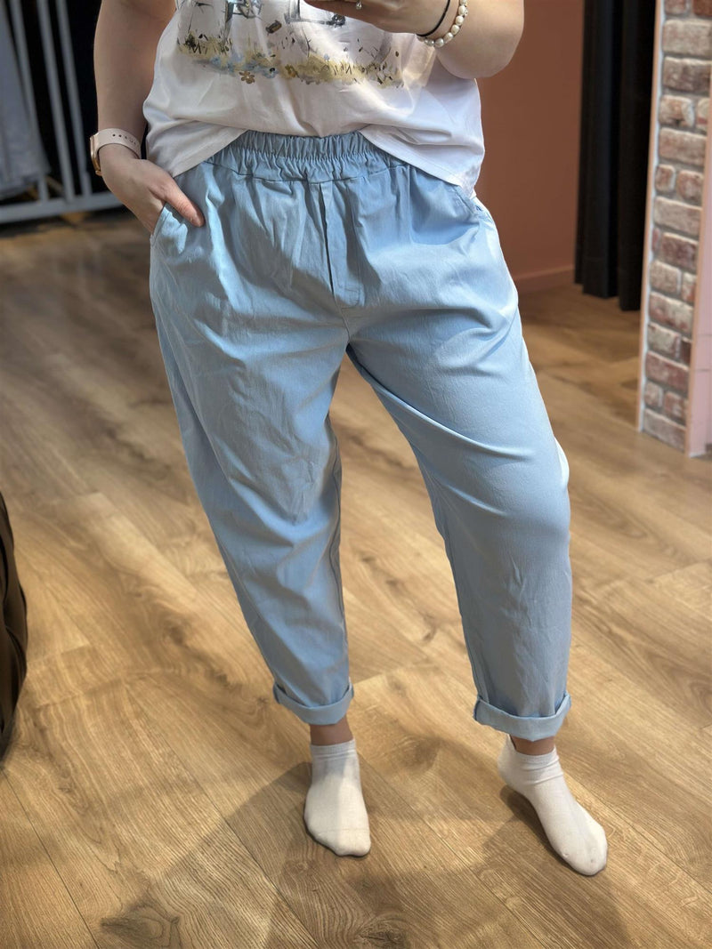 Line Chino Pant Soft Blue