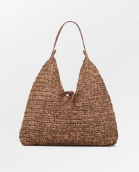 Paper Straw Siena Bag Mocha Brown