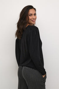 KAgina Jersey Blouse Black Deep