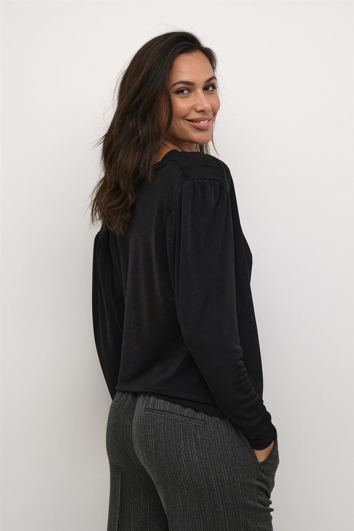 KAgina Jersey Blouse Black Deep