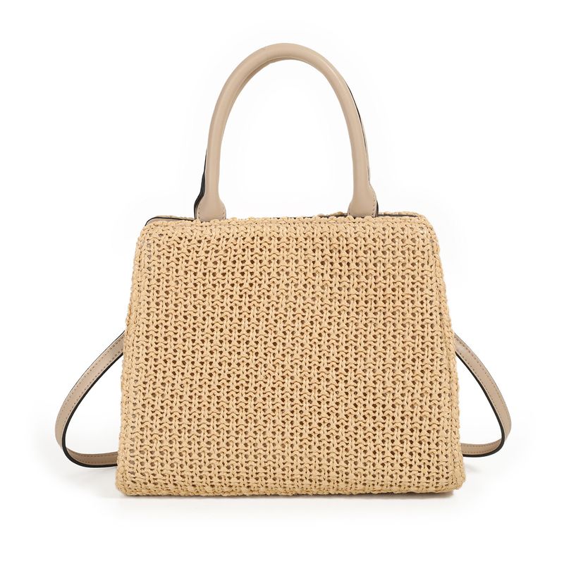 India flettet shopper - beige