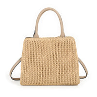 India flettet shopper - beige