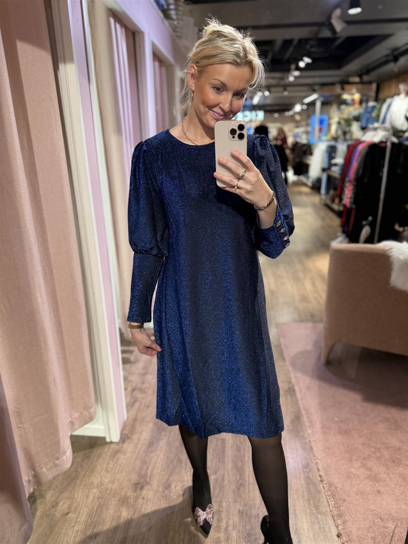 Kjole Tea Lux Navy (Glitter)