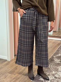 Check Wide Pant