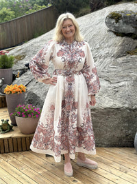 Kjole Lang Rose Paisley