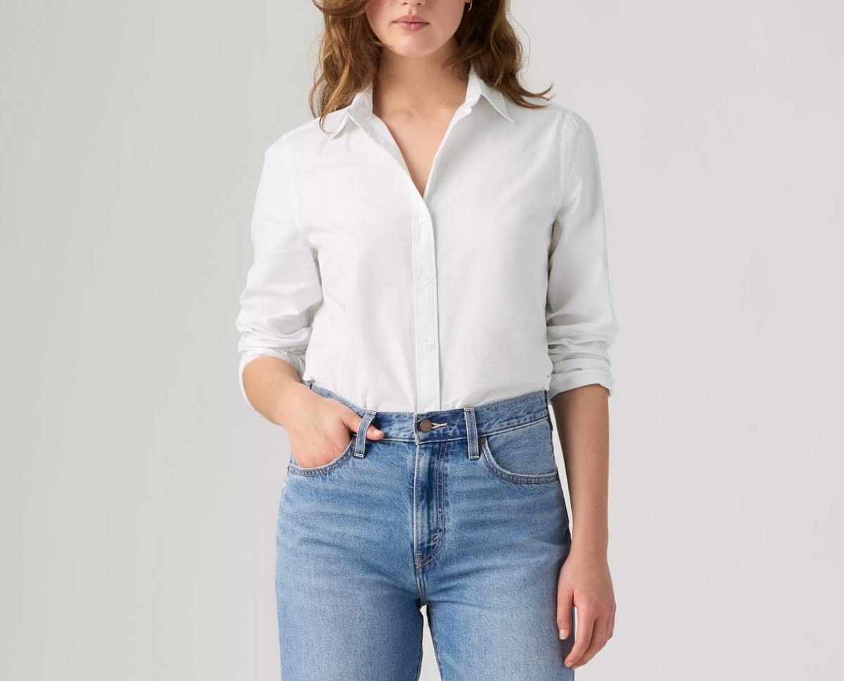 Skjorte Carlile Poplin - White