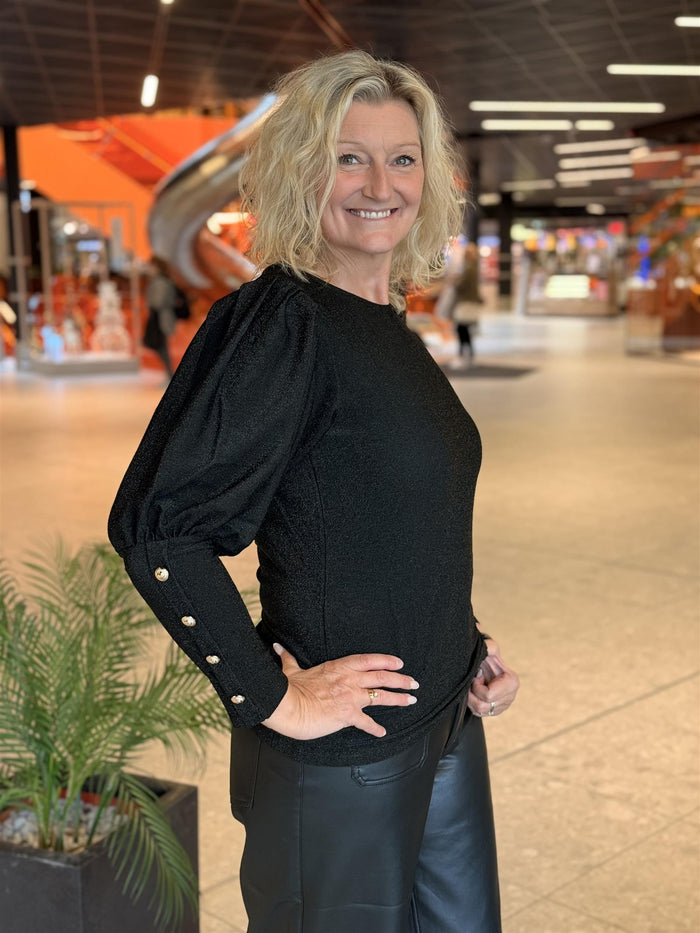 Bluse Tea Lurex Black