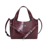 Veske Ginny Shopper Bordeaux Croco