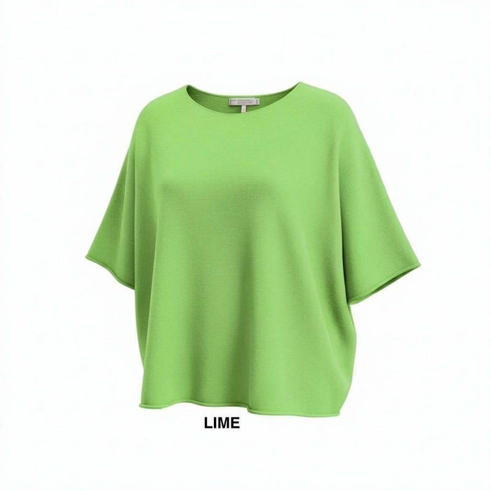 Genser Mona Rund hals Lime