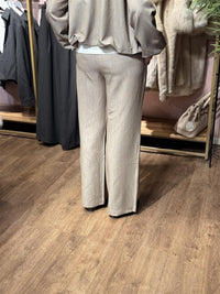 Bukse Straight, Stretch - Taupe