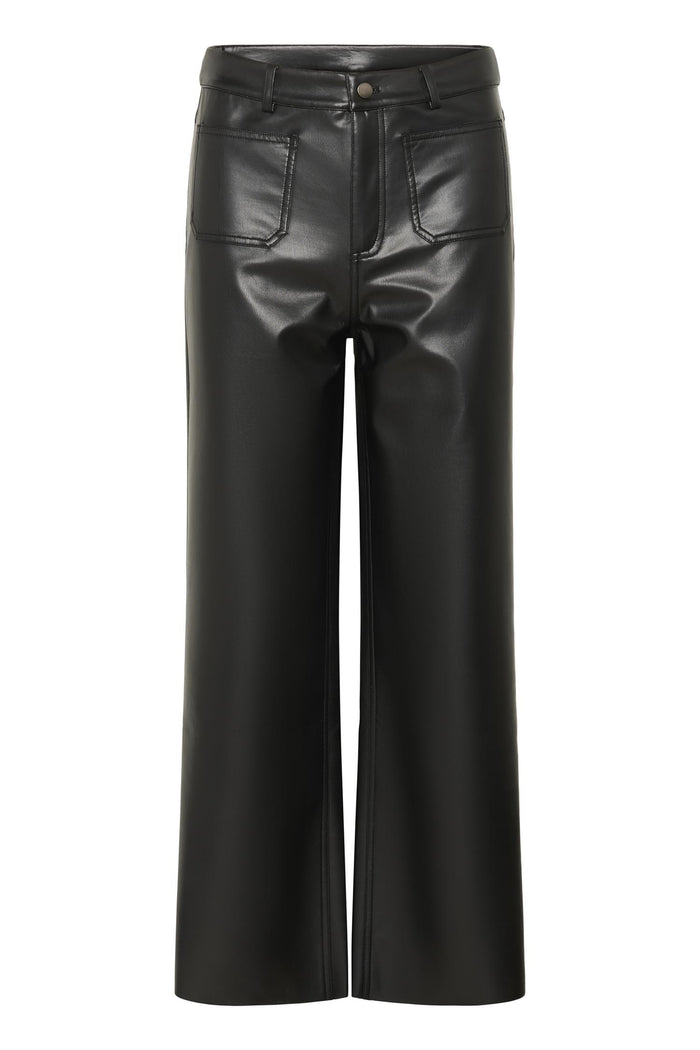 KAmikka PU Jeans Black Deep