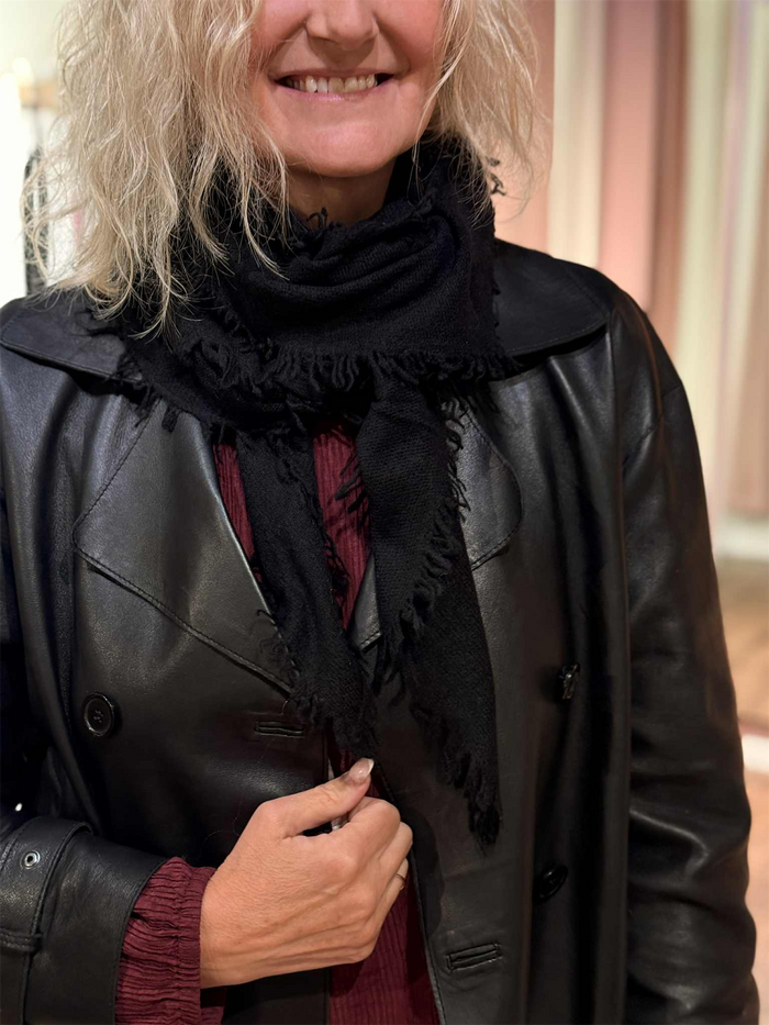 Nohr Triangle Kasjmir Skjerf Sort