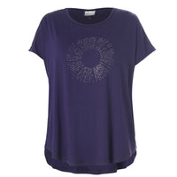 GGitte T-shirt with stones - Navy