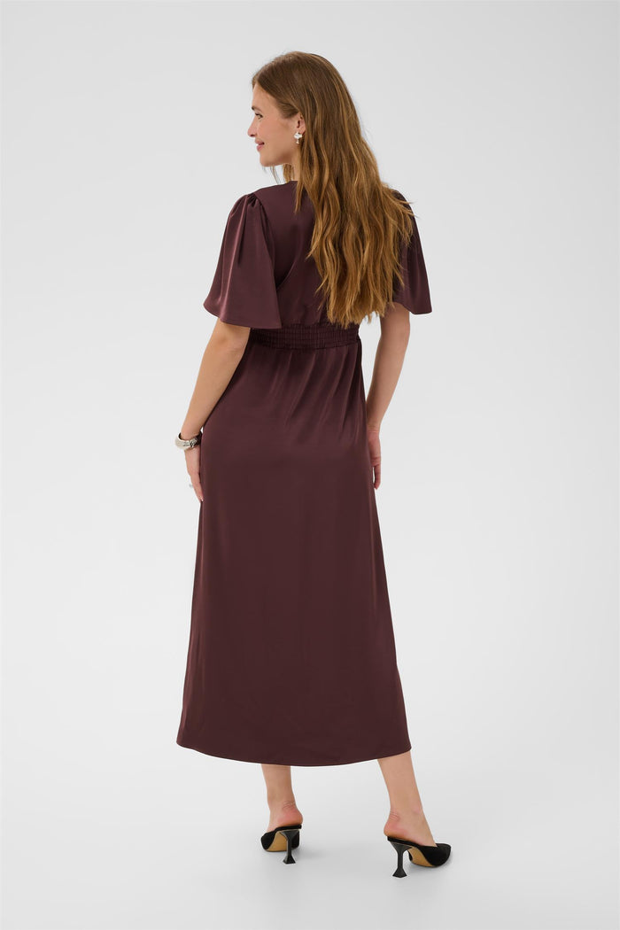 KAgunhild Long Dress Fudge